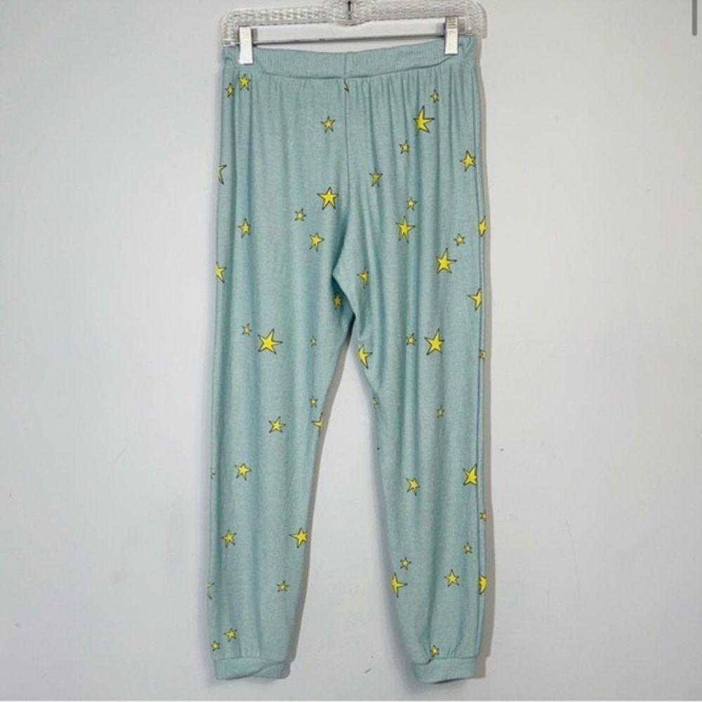 Chaser Brand Star Print Hoodie & Joggers Set Blue Yellow Revolve Loungewear L M - Picture 12 of 16